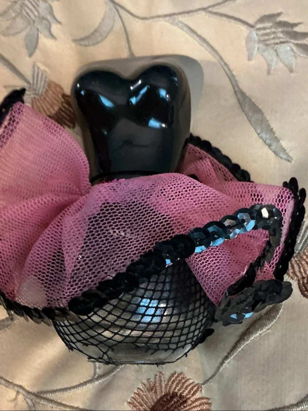 Black & Pink Decorative Bath Bomb Holder - Women Bath & Body- Rmpty